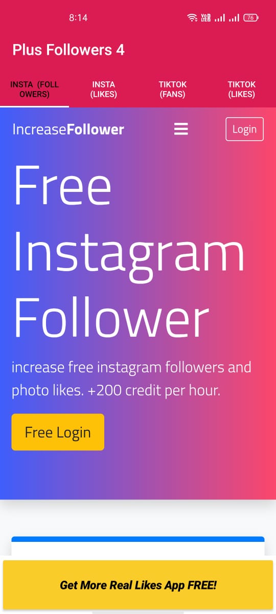 Plus Followers 4 APK v8.2 (Unlimited Follower) 3