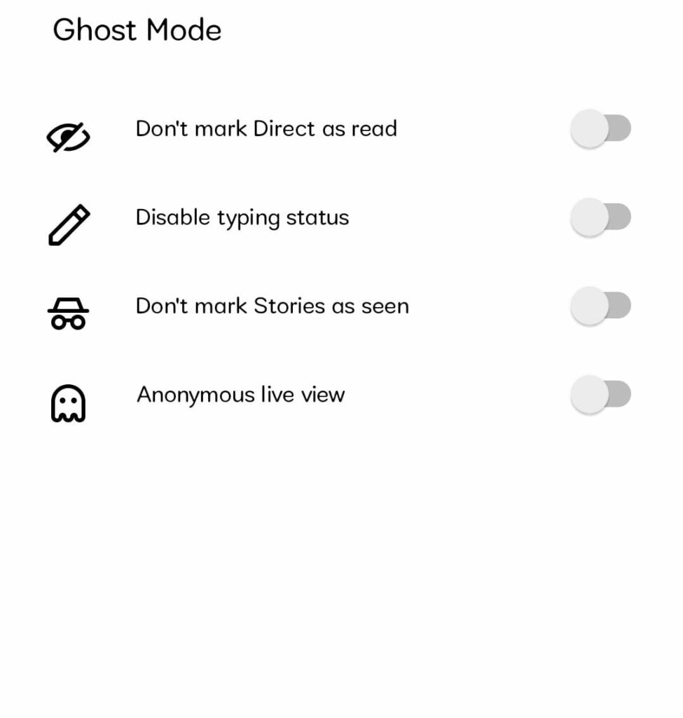 ghost mode