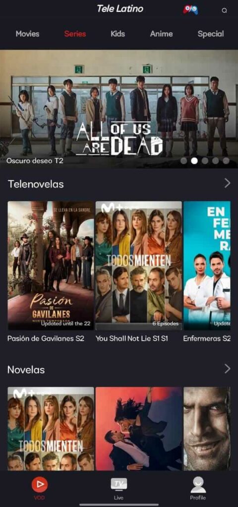 Tele Latino v5.21.3 Apk Download Free – 2024 4