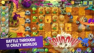 Plants vs Zombies 2 Mod Apk v10.9.1(Unlocked levels/Free Shopping) 1