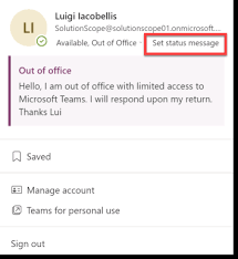 OOO in Microsoft Team Image